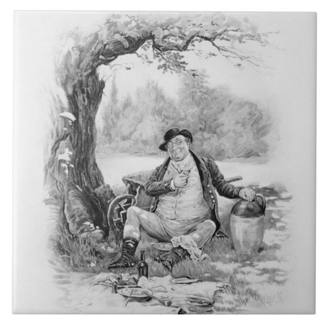 Herr Pickwick, von 'Charles Dickens: Ein Klatsch Fliese (Vorderseite)