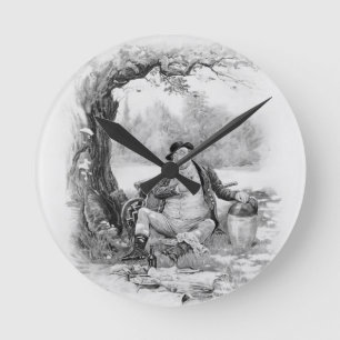 Herr Pickwick, von 'Charles Dickens: Ein Klatsch Runde Wanduhr