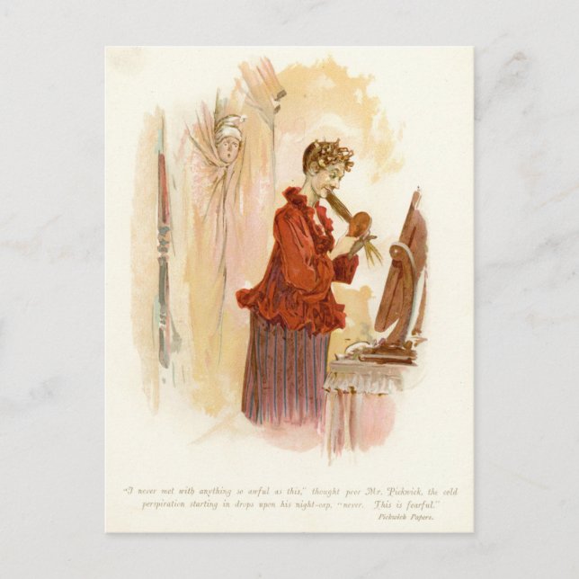 Herr Pickwick von Pickwick Papers Postkarte (Vorderseite)