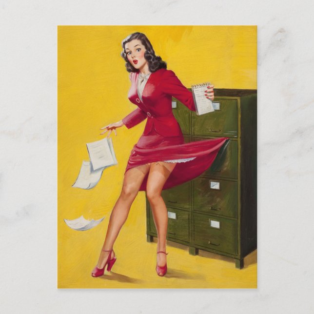 Herr PinUpBerly Minister Postkarte (Vorderseite)