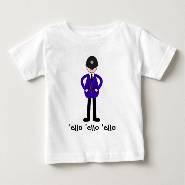Herr Plod The Policeman Baby T-shirt (Vorderseite)