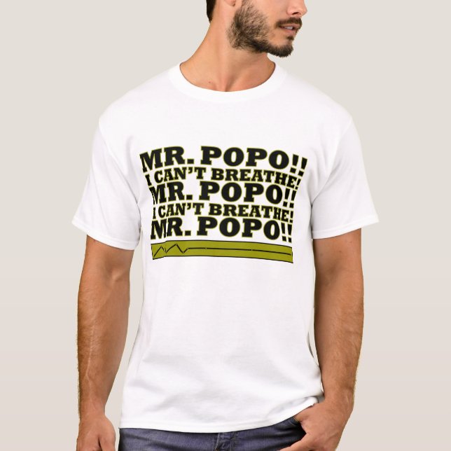 HERR POPO ICH KANN NICHT BRECHEN! T-Shirt (Vorderseite)