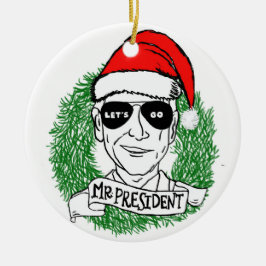Herr Präsident Keramik Ornament