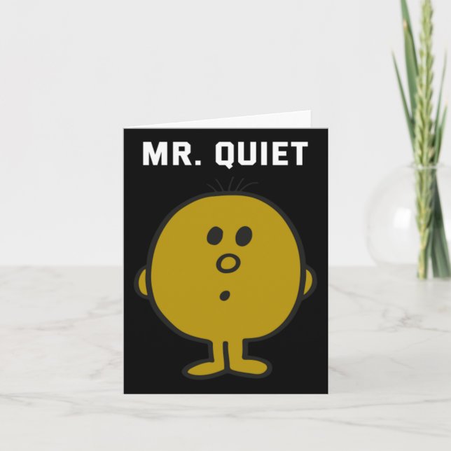 Herr Quiet Design Karte (Vorderseite)