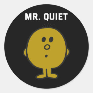 Herr Quiet Design Runder Aufkleber