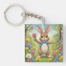 Herr Rabbit Acrylic Schlüsselanhänger