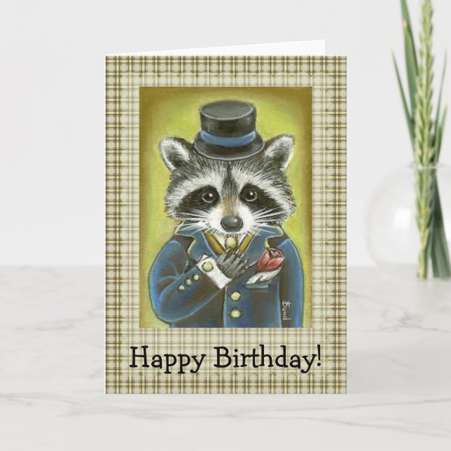Herr Raccoon Karte (Vorderseite)