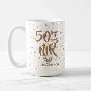 Herr Richtiger Spaß 50. goldene Hochzeitstag Kaffeetasse