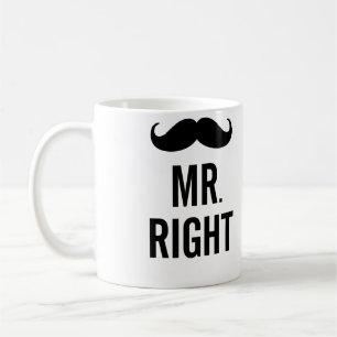 Herr Right Mustache Mug Kaffeetasse
