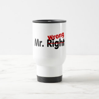 Herr Right Wrong Reisebecher