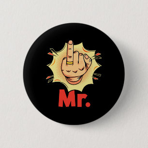 Herr - Ring Finger Honeymoon Ehe Hochzeitsraum Button