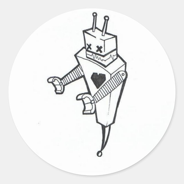 Herr Robotix Sticker (Vorderseite)