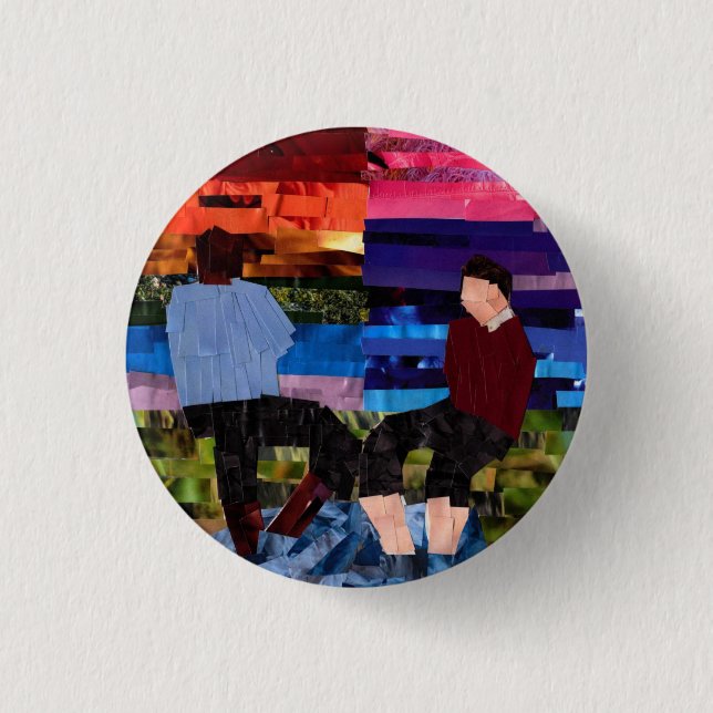 Herr Rogers und Officer Clemmons Button (Vorderseite)