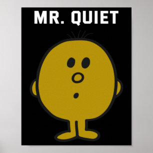 Herr ruhiges Design Poster