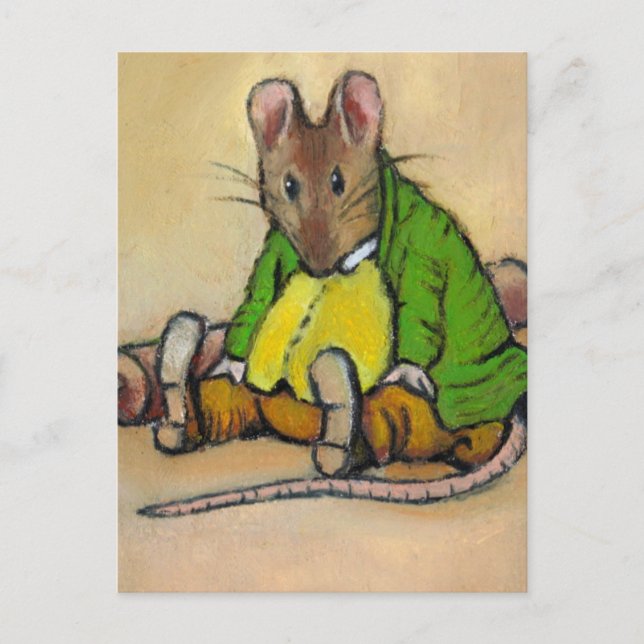 HERR SAMUEL WHISKERS, NACH BEATRIX POTTER POSTKARTE (Vorderseite)