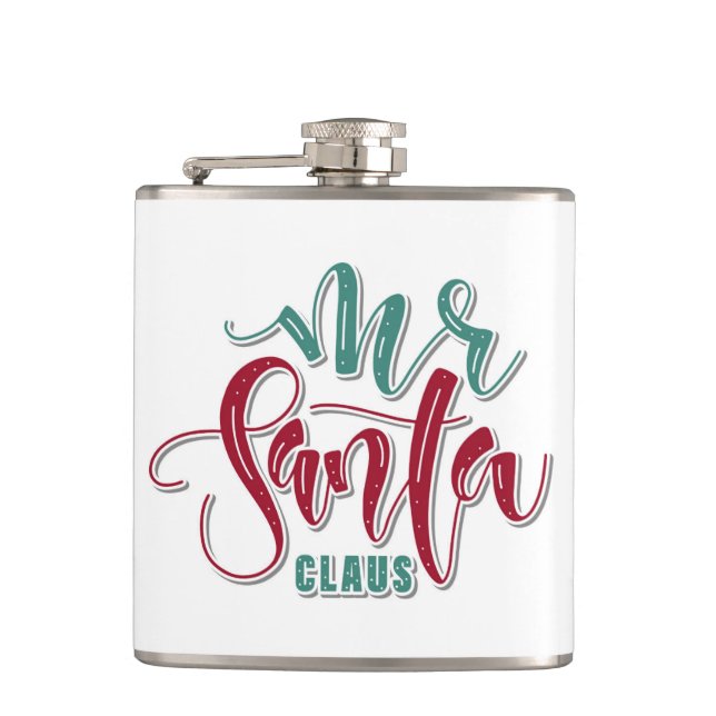 Herr Santa Claus Flask Flachmann (Vorderseite)