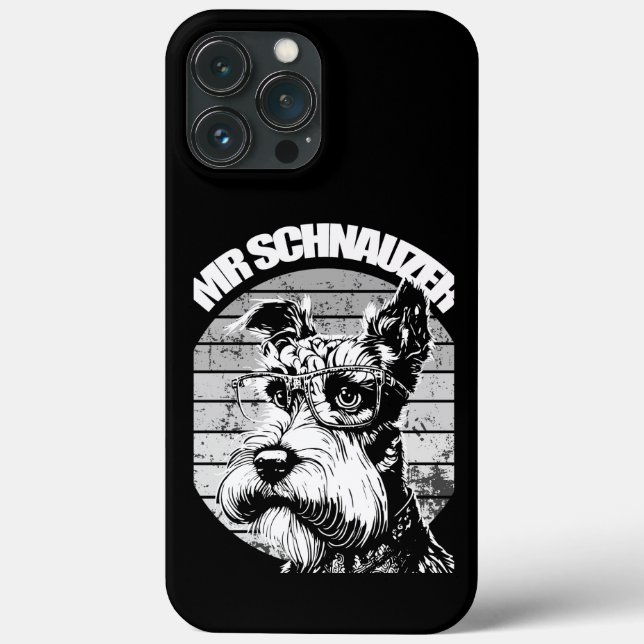 Herr Schnauzer Case-Mate iPhone Hülle (Rückseite)