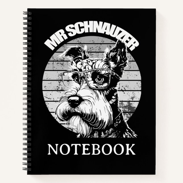 Herr Schnauzer Notizbuch (Vorderseite)