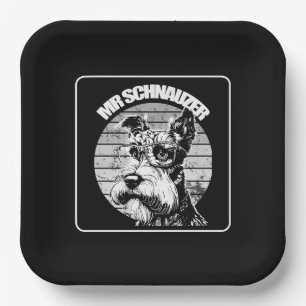 Herr Schnauzer Pappteller
