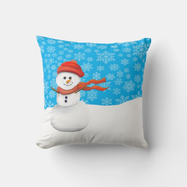 Herr Schneemann Kissen (Vorderseite)