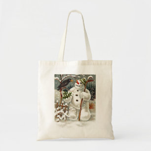 Herr Schneemann und Herr Krähe Tragetasche