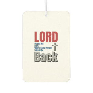 Herr schütze mich Christlicher Glaube Shirt Design Autolufterfrischer