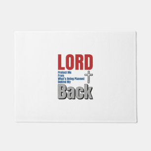 Herr schütze mich Christlicher Glaube Shirt Design Fußmatte