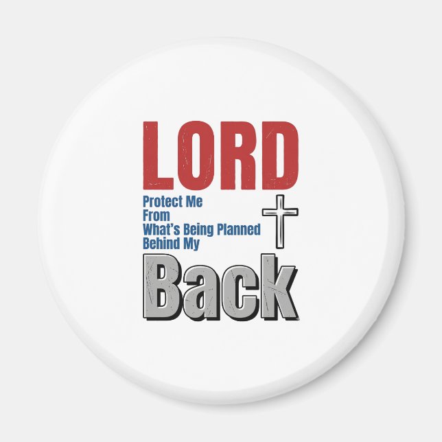 Herr schütze mich Christlicher Glaube Shirt Design Magnet (Vorne)