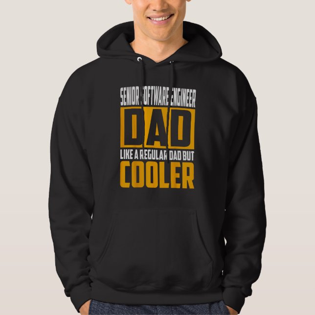 Herr Senior Software Engineer Vater   Wie ein Regu Hoodie (Vorderseite)