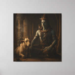 Herr Shiva Leinwanddruck