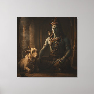Herr Shiva Leinwanddruck