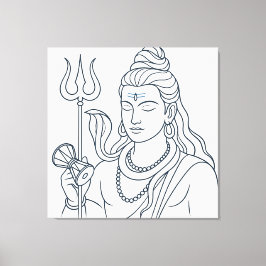 Herr Shiva Leinwanddruck