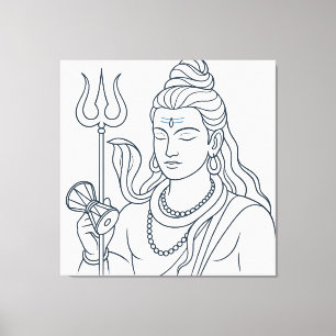Herr Shiva Leinwanddruck