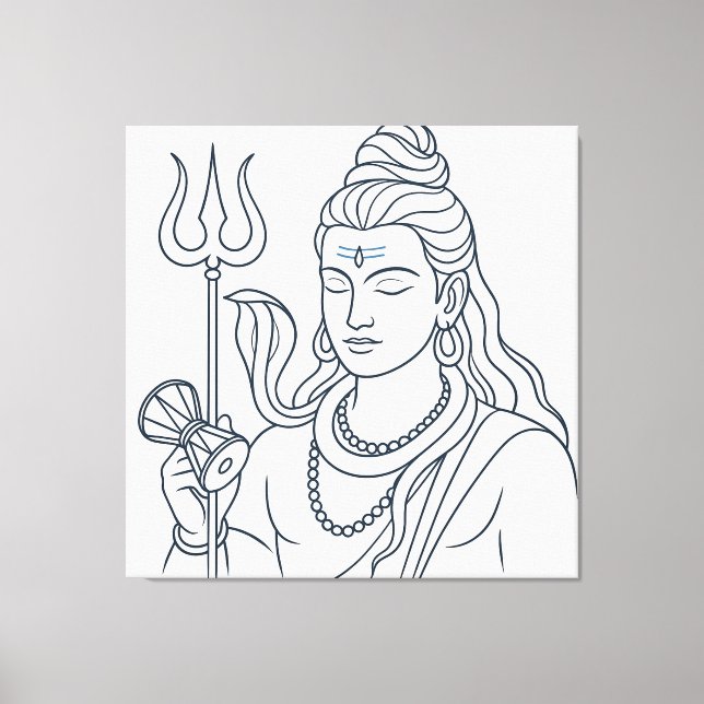 Herr Shiva Leinwanddruck (Vorderseite)
