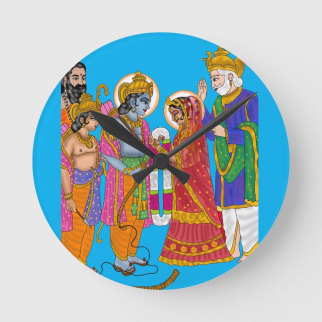 Herr Sita Ram Wanduhr (Vorderseite)