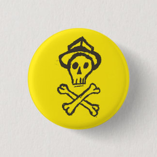 Herr Skullington - zitronengelb Button