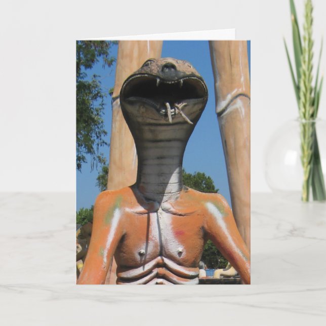 Herr Snake AKA Cobra Leiter ... Buddhistin Karte (Vorderseite)