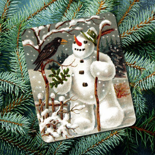 Herr Snowman und Herr Crow Mousepad