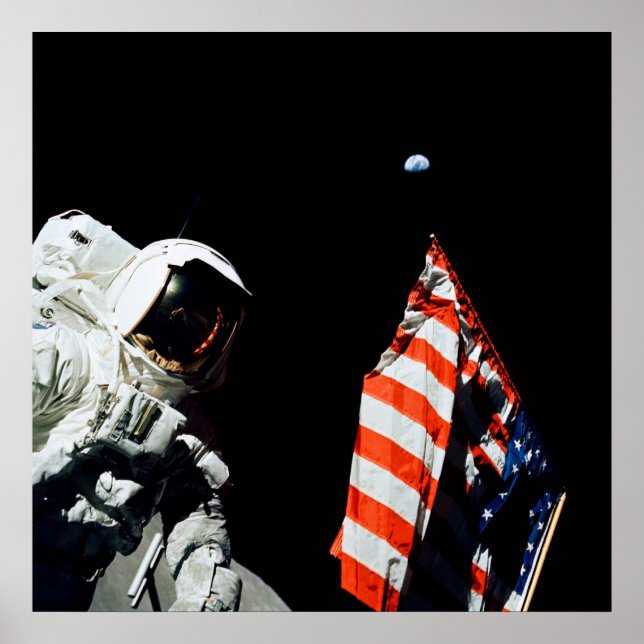 Herr Space Man Poster (Vorne)