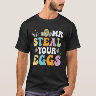 Herr Steal Your Eggs Osterjunge Kleinkinder Funny  T-Shirt