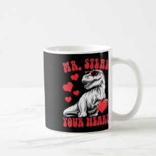 Herr, stehlen Sie Ihr Herz Herz T-Rex Dinosaurier  Kaffeetasse