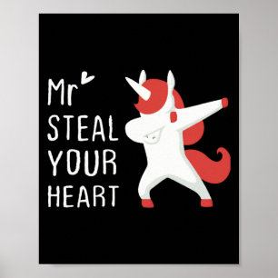 Herr, stehlen Sie Ihr Herz Valentinstag V Tag Jung Poster