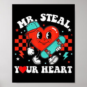 Herr stiehlt Herzen für Jungen Kleinkinder Valenti Poster