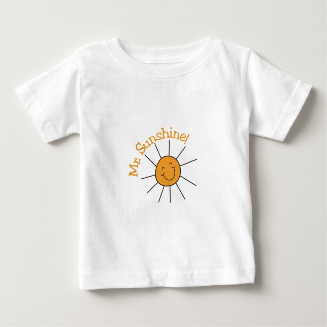 Herr Sunshine Baby T-shirt (Vorderseite)