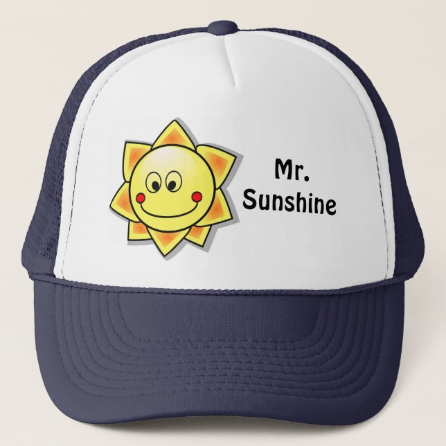 Herr Sunshine Hat Truckerkappe (Vorderseite)
