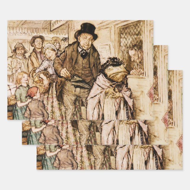 Herr Toad kauft ein Ticket von Arthur Rackham Geschenkpapier Set (Set)
