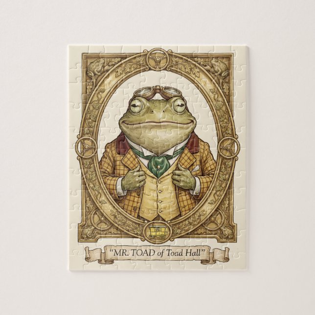Herr Toad von Toad Hall Wind in den Weiden Puzzle (Vertikal)