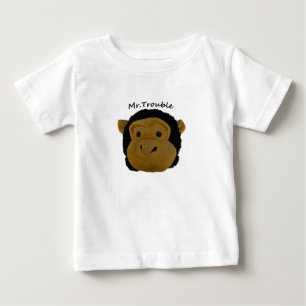 Herr Trouble-Kids Oberteile Baby T-shirt