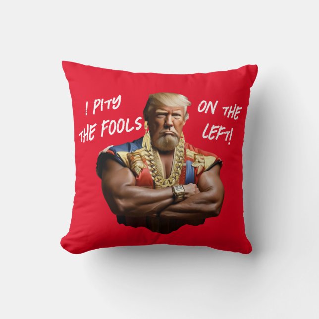 Herr Trump - Ich bedauere die Dummköpfe der Links! Kissen (Vorderseite)