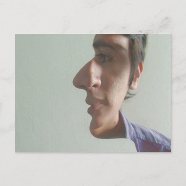 Herr Two Face Postkarte (Vorderseite)